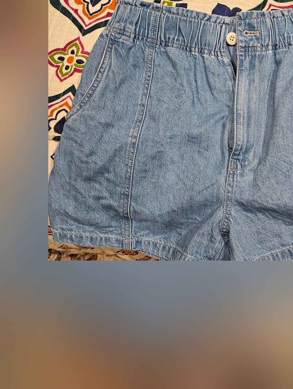 Madewell Paperbag Denim Shorts Size 27